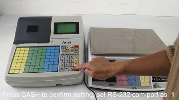 Aclas PS6X pricing scale connect to ECR and POS