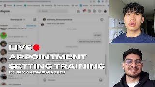 Live Appointment Setting Training W Riyaadh Bhimani Coachingconsulting Business
