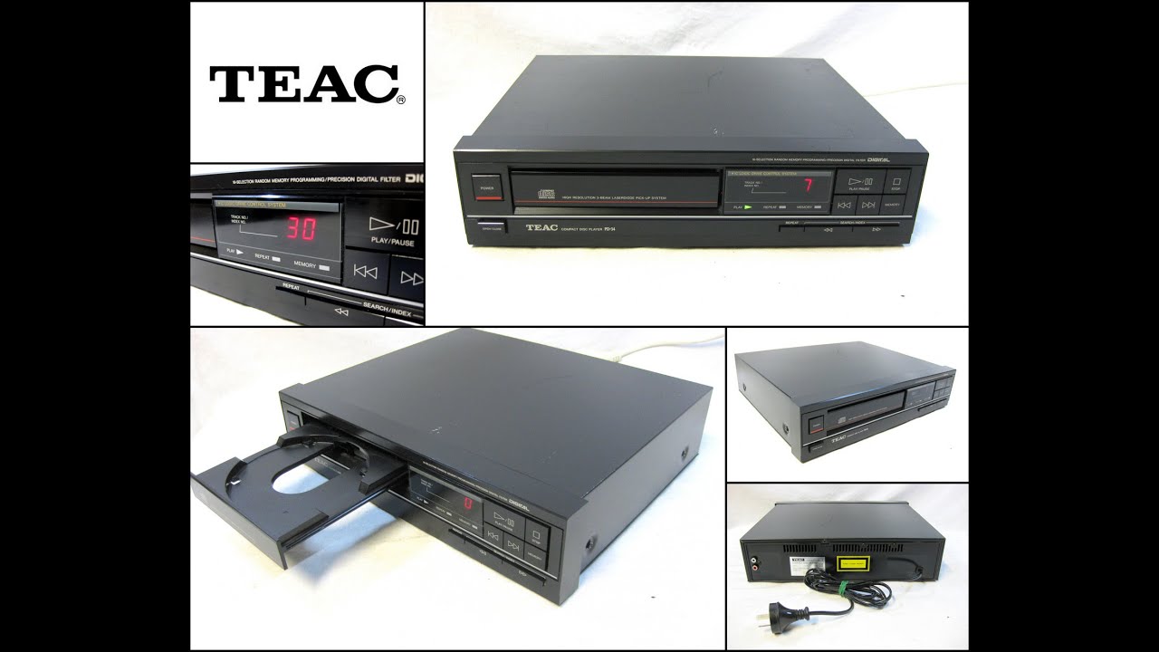 TEAC PD-34 Compact Disc CD Player 3-Beam Laser Pick Up System 