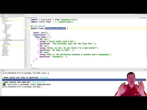 Ionic Mobile Apps | S2P7 | Adding a List of Jokes in the joke service