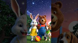 #shortsfeed Rabbits🐰 ball #kidsrhymes #cartoonrhymes #shortvideo #cartoonvideo