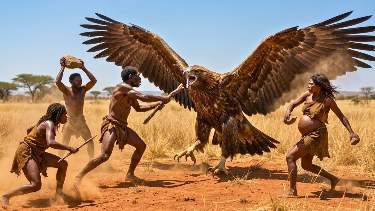 Life Million Years Ago | How Early Humans Brought Down a Giant Eagle