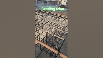 Cut & bend steel rebar for column. #precast #construction #precastconcrete