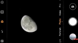 A Huawei Mate 20 Pro camera zoom test on the moon