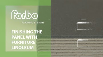 Finishing the panel with Furniture Linoleum | Forbo Flooring Systems