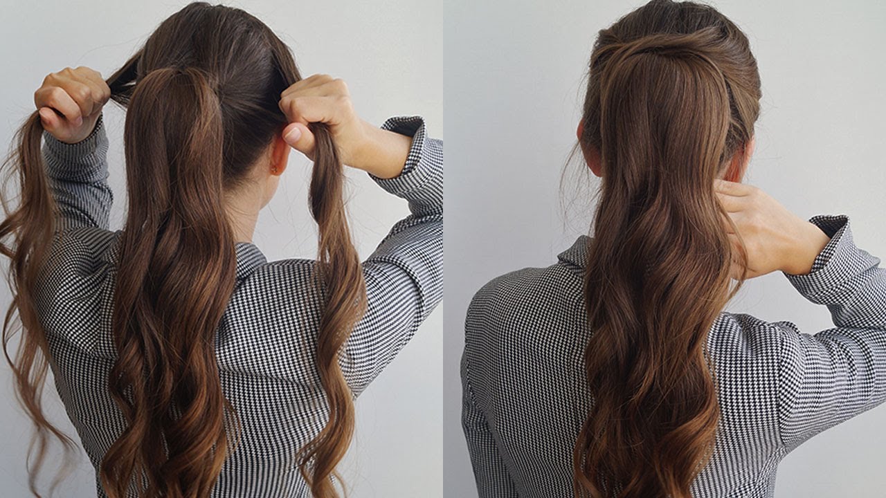 FESTIVE PONYTAIL TUTORIAL. STEP BY STEP - YouTube