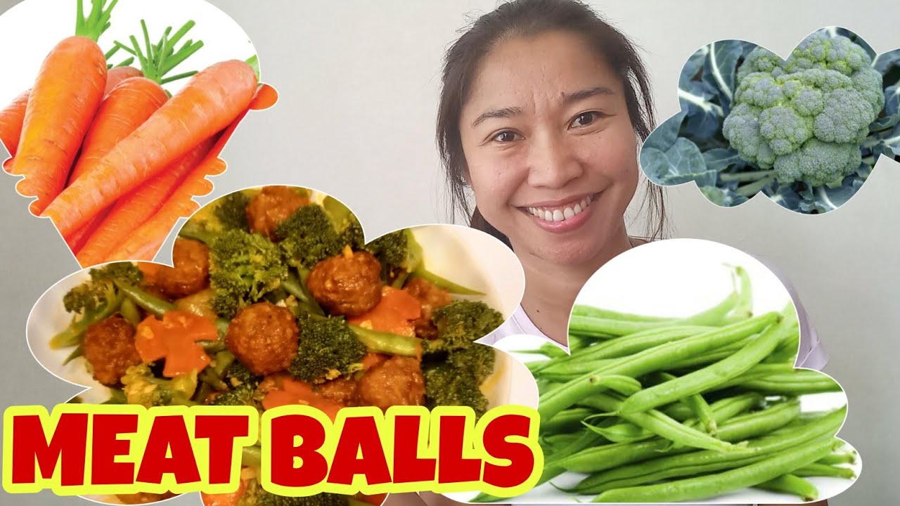 EASY AND SIMPLE STIR FRY MEAT BALLS IN VEGETABLES | JETAIME DARLENE
