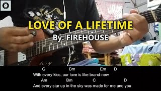 Video thumbnail of "Love of a Lifetime - Firehouse (Easy Guitar Chords Tutorial)"