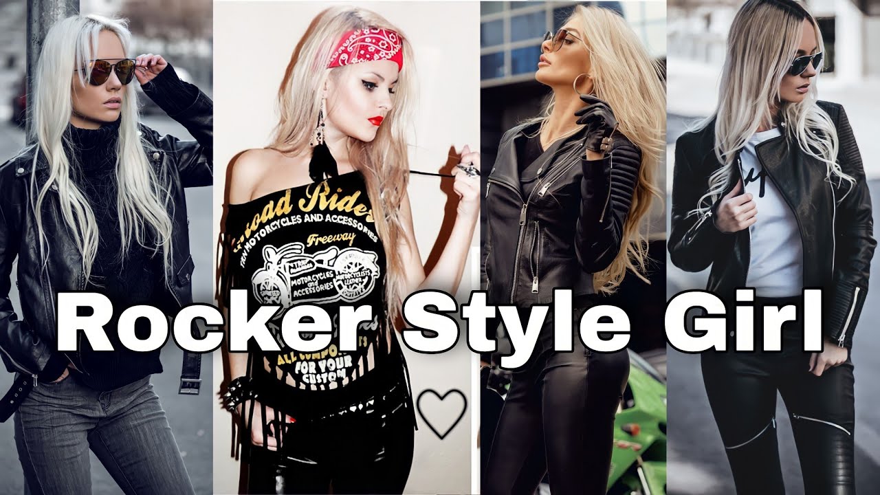 ROCKER GIRLS OUTFITS ESTILO ROCKERO MODA MUJER ROCK ESTILO MODA - YouTube