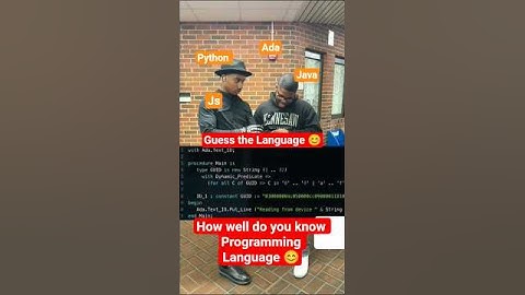 Guess the Language#tech #viral #computerscience #programming #funny #coding #softwareengineer #fyp