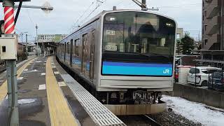 仙石線205系M18編成 福田町駅発車