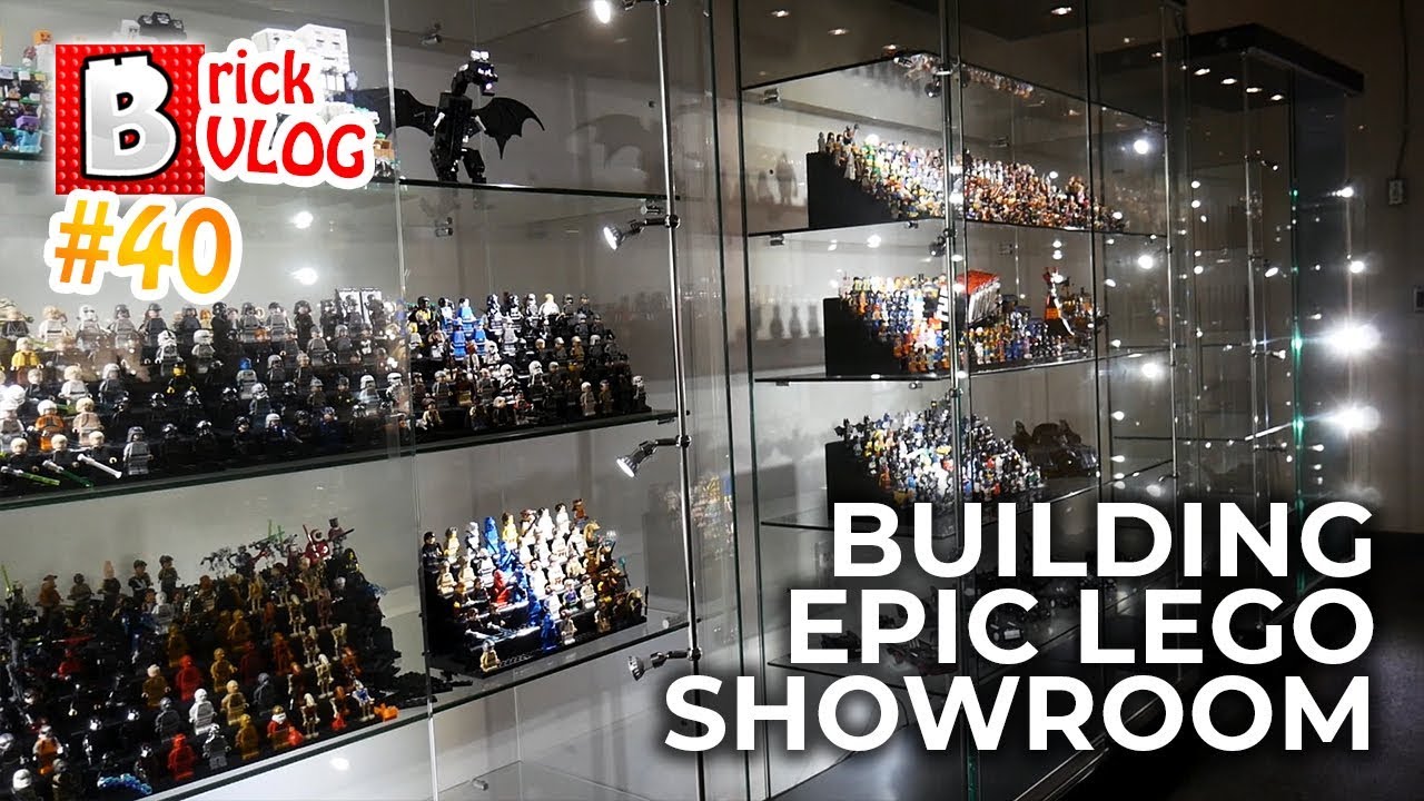 Building the ULTIMATE LEGO SHOWROOM (with smart lights and glass displays!) | Brick VLOG #40