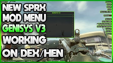 [BO2/1.19] NEW AMAZING SPRX MOD MENU GENISYS V3 RELEASE DEX/HEN