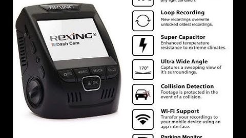 VIDEO USO DE LA CAMARA REXING V1 Basic Dash Cam 1080P FHD