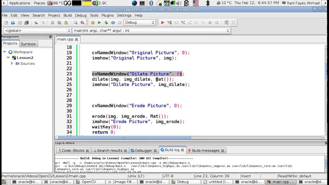 OpenCV Using C++ Lesson 32:Dilate And Erode (Arabic Version) - YouTube