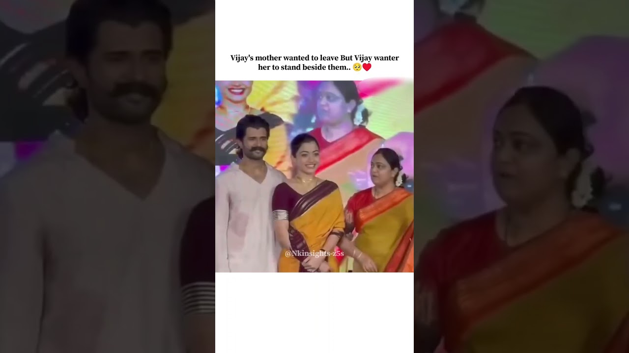 Rashmika's adorable moment with her saas♥🥺#rashmikamandanna#vijaydevarakonda#shortsfeed#couple#love