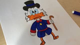 Drawing Scrooge Mcduck