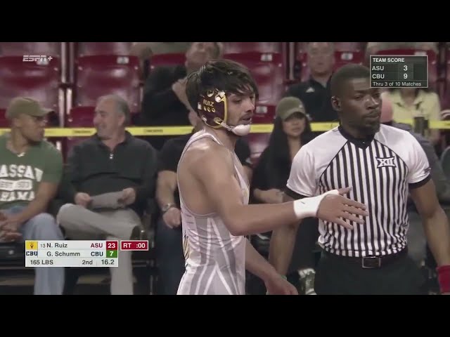 Nicco Ruiz vs. Gabe Schumm (165lbs) FULL MATCH | 2025-26 Big 12 Wrestling