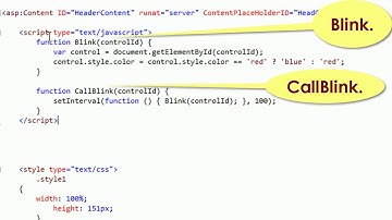 how to make blinking button in asp.net c# | Add blinking button in web page | swift learn
