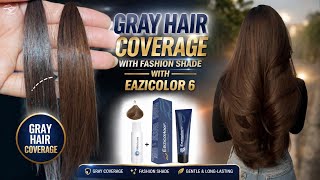 100% Gray Hair Coverage with Fashion Shade | EAZICOLOR 6 Tutorial | Best Brown Hair Color 2026 screenshot 5