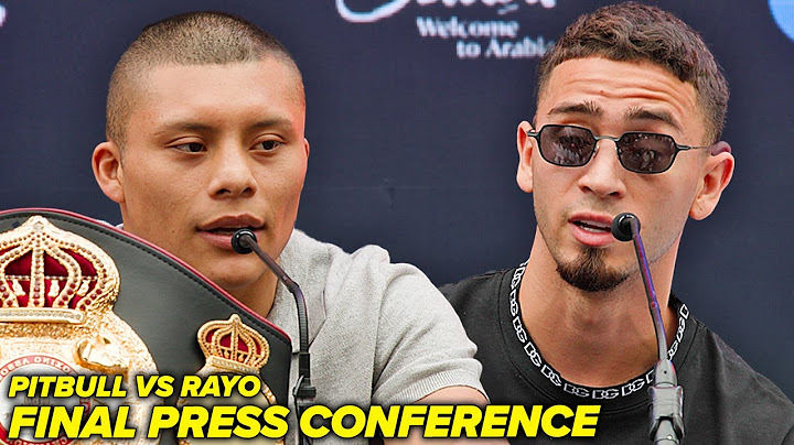 Pitbull Cruz vs Rayo Valenzuela • Final Press Conference & Face Off Video