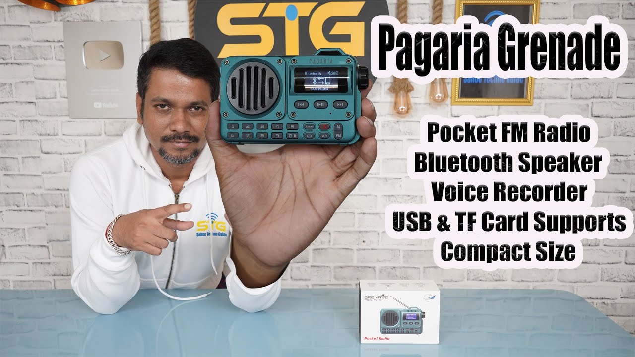 Pagaria Grenade Pocket FM Radio with Bluetooth Speaker & Mic🔥🔥 | Best Compact & Powerful BT Speaker