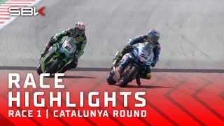 Rea \& Razgatlioglu battle behind winner Bautista in Barcelona Race 1 💥 | #CatalanWorldSBK