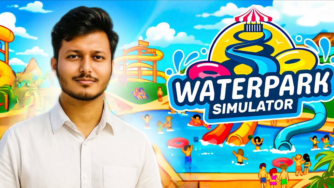 Starting My New Water park Business  | Water Park Simulator Gameplay  #1