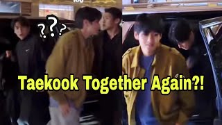 When Taekook Cant Stay Apart Always On The Same Car