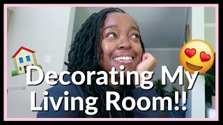 DECORATE WITH ME | New Couch, Who Dis?! New Living Room Decor!