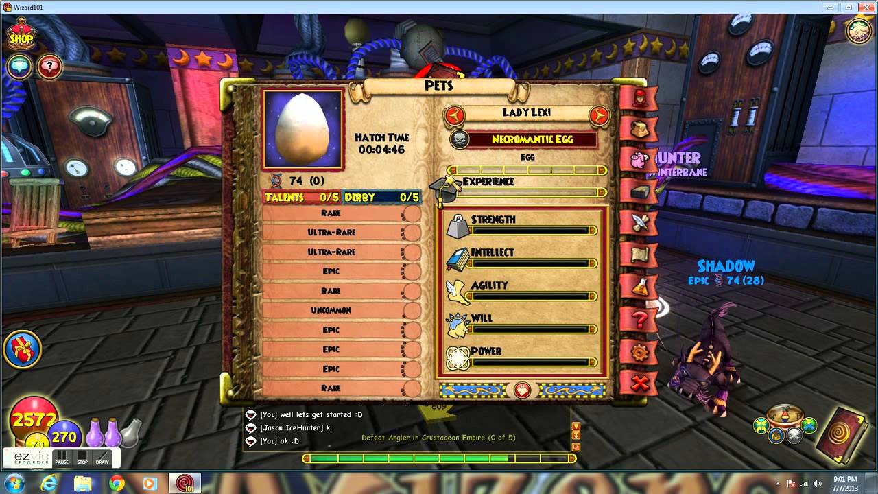 Wizard101 hatching for onyx shenlong dragon YouTube