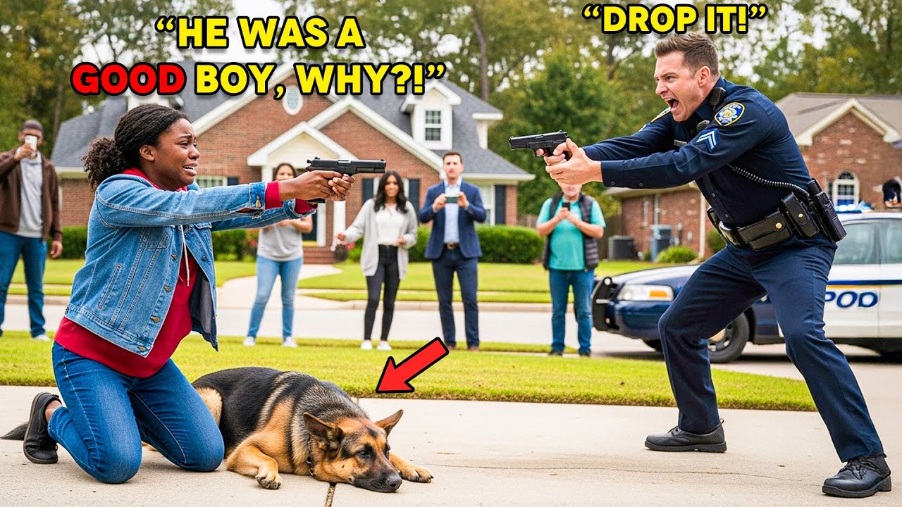 Black Girl Points Gun At Cop “Why Did You Kill My Dog?!”—10 Minutes Later FBI Mother Arrives