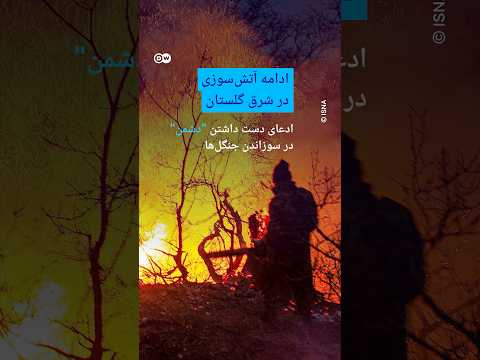 ادامه آتش سوزی در شرق گلستان ادعای دست داشتن دشمن در سوزاندن جنگل ها دویچه وله 