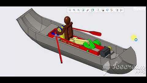 (CREO PARAMETRIC) Boat Assembly Mechanism
