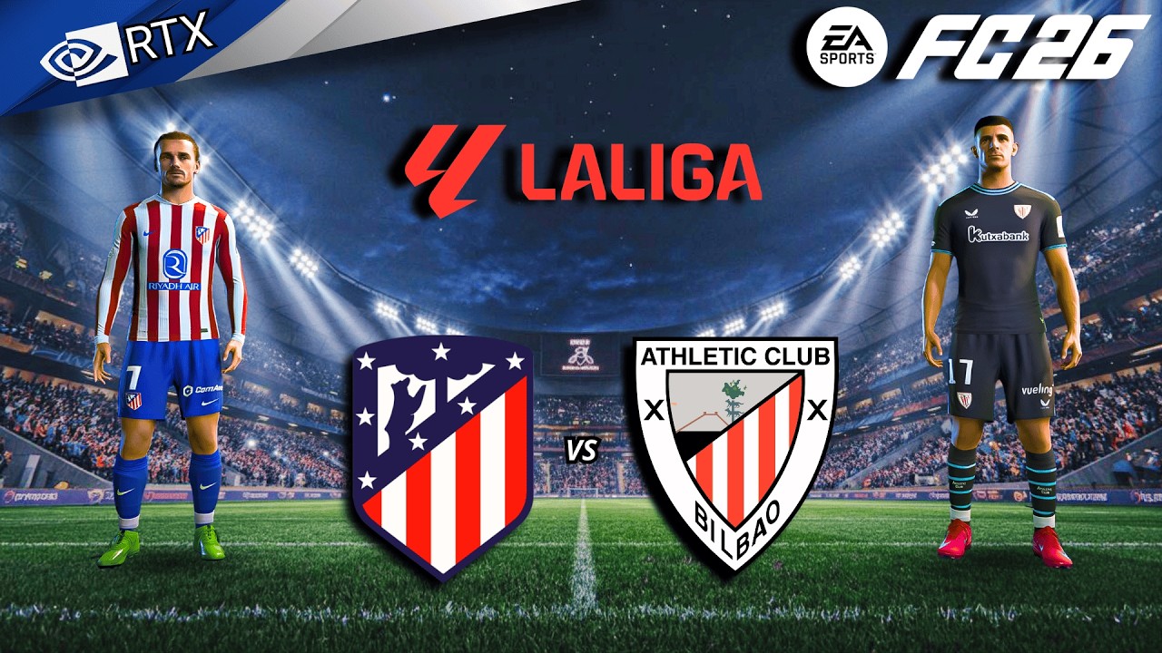 FC 26 - Atletico Madrid vs Athletic Club | La liga 25/26 Full Match ...