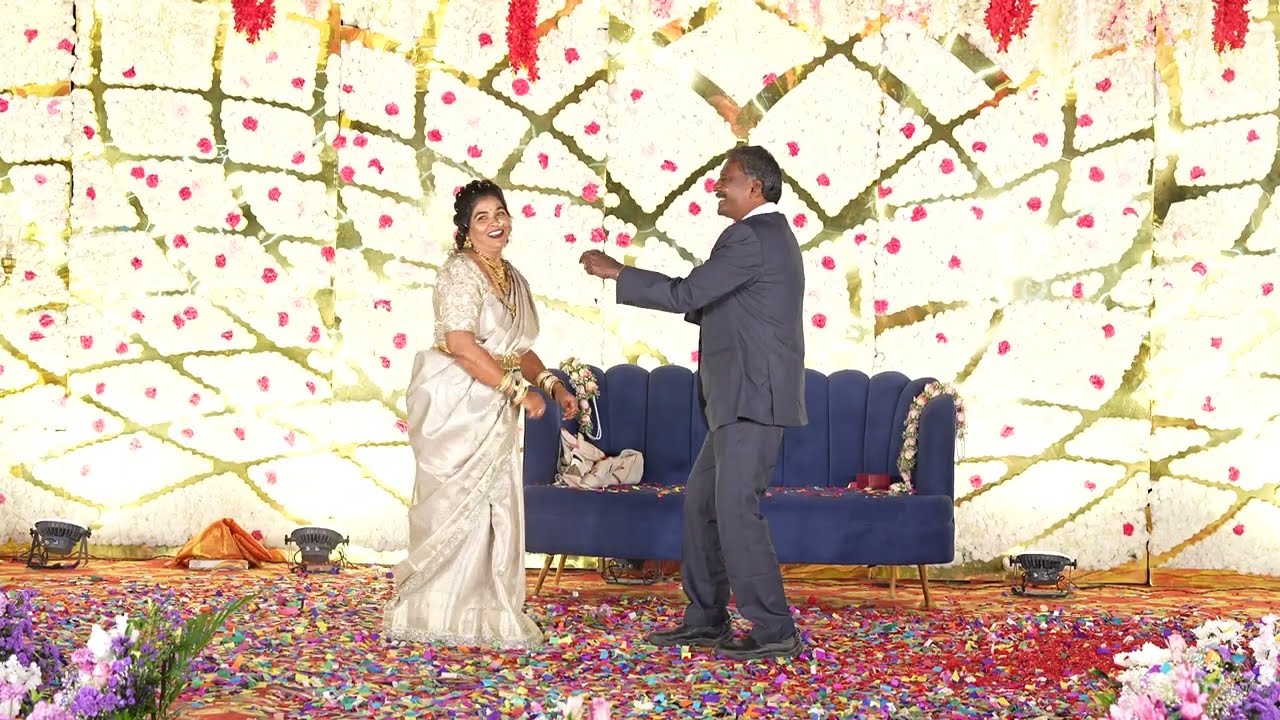 Parimala & Mohan Raju Cute Couple dance performance on their Shashtipoorti Function