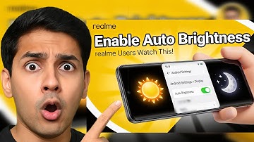 How to Enable Auto Brightness in realme Phone | Auto-Brightness On/Off Guide