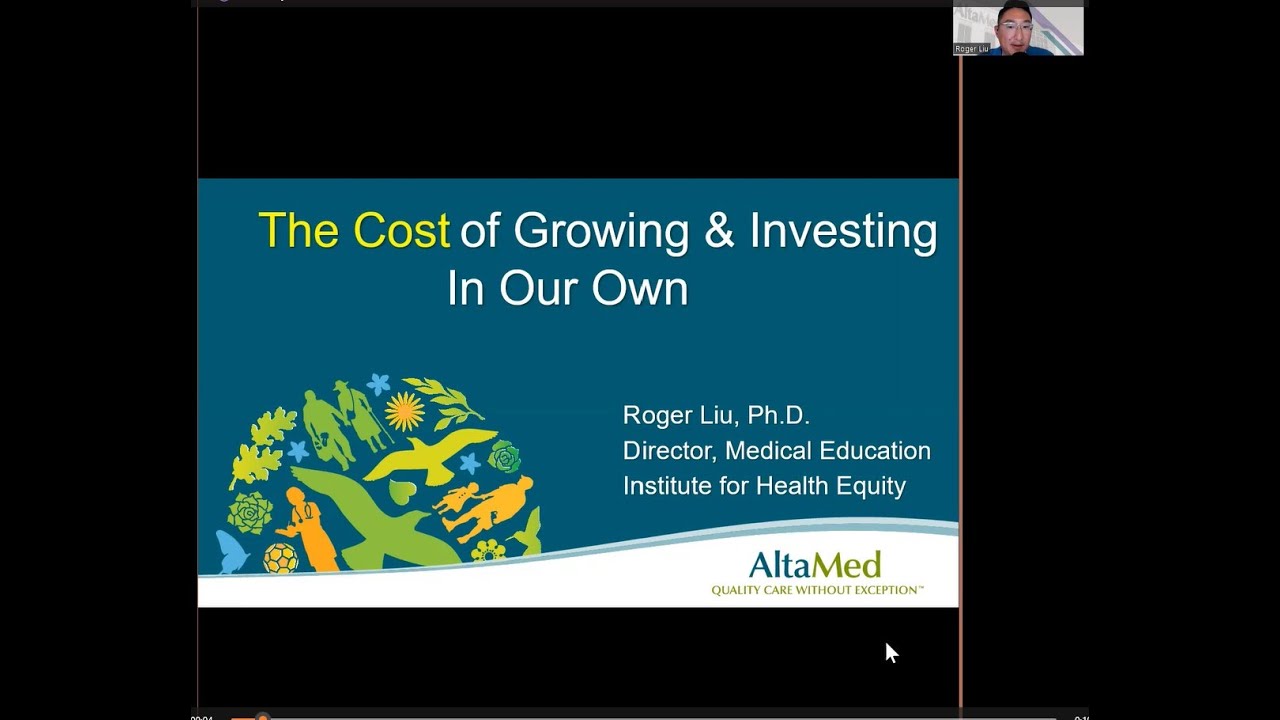 The Answer to the Health Workforce Shortage for the Medically Underserved Dr. Roger Liu AltaMed