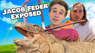 Jacob Feder Tortures Dying Iguana To Fake 30,000$ Rescue Video