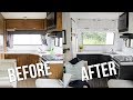 DIY Camper Kitchen Reveal | How to Paint Oak Cabinets in an RV | The DIY Mommy