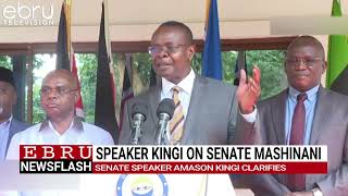 Senate Speaker Amason Kingi Clarifies On The Reason Behind Senate Mashinani Roll Out. #ebrunews