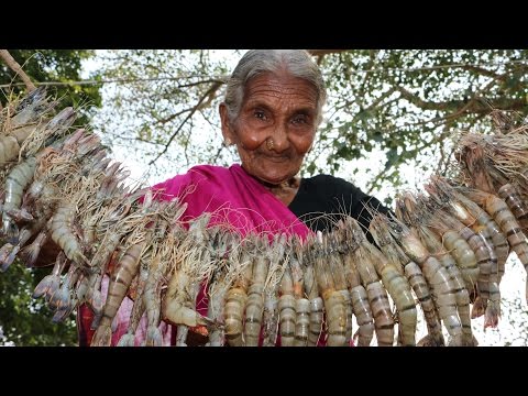 My 105 Years Grandma's Prawns Recipe | Prawns Curry | Country Foods