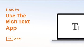 How To Use The Rich Text App With Yodeck