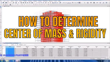 How to calculate story center of mass and center of rigidity using Etabs