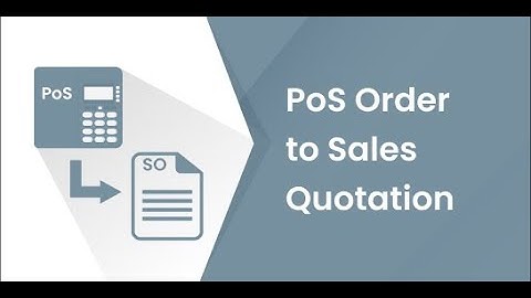 Odoo Apps - PoS Order to Sales Quotation | Odoo 15