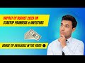 Impact of Budget 2023 on Startup founders &amp; Investors | Budget 2023 Special. #budget2023 #startup