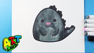 How to Draw Squishmallow Godzilla screenshot 3