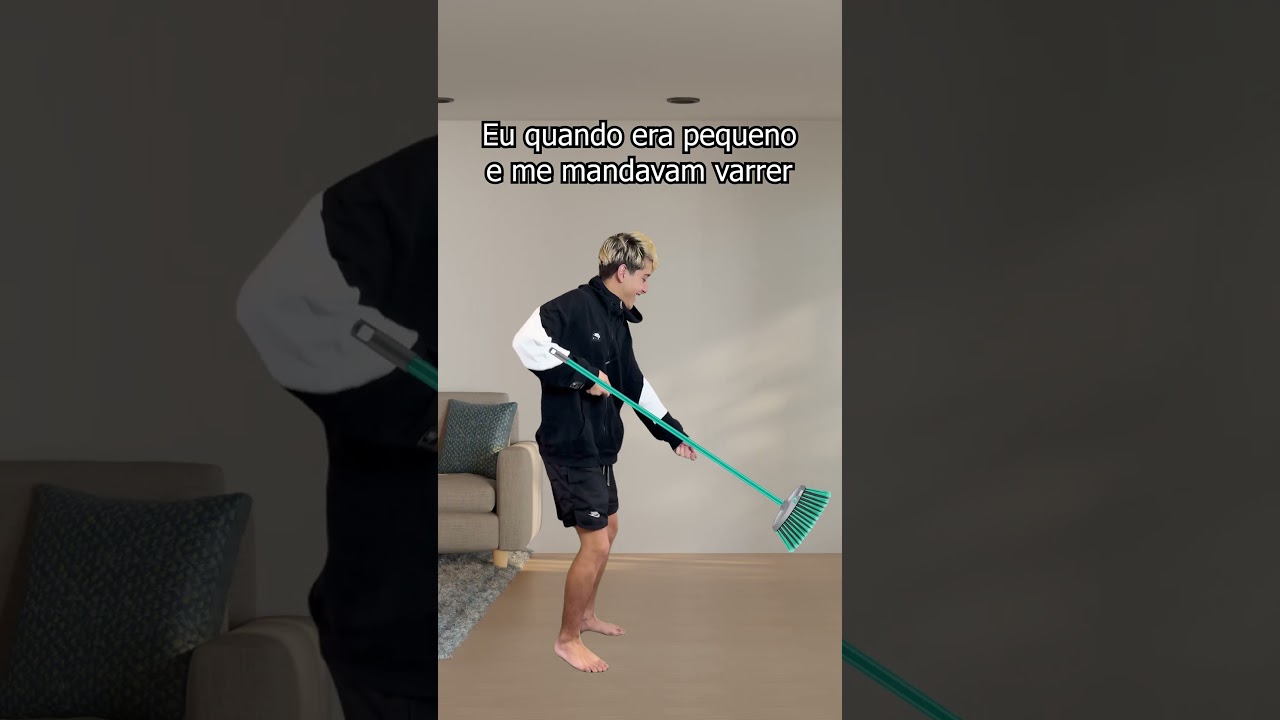 Até hoje eu não sei varrer 😭