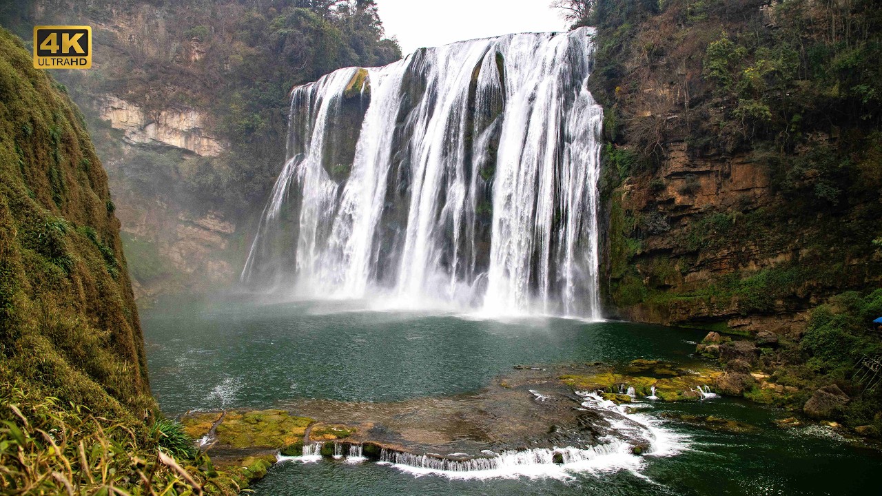 Исследуем величественный водопад, спрятанный в горах Китая: это самый большой водопад в Азии