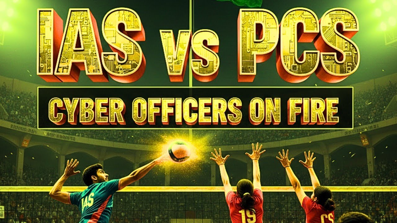 IAS vs PCS Volleyball Showdown 🏐 | Cyber Security Officers at IIT Kanpur